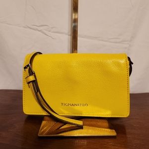 Bright yellow Tignanello crossbody